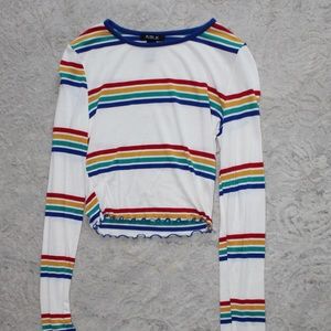 Publix/Forever 21 Rainbow Striped Shirt